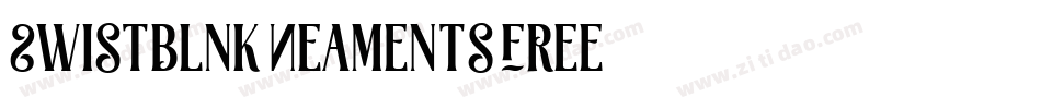 Swistblnk Neaments Free字体转换